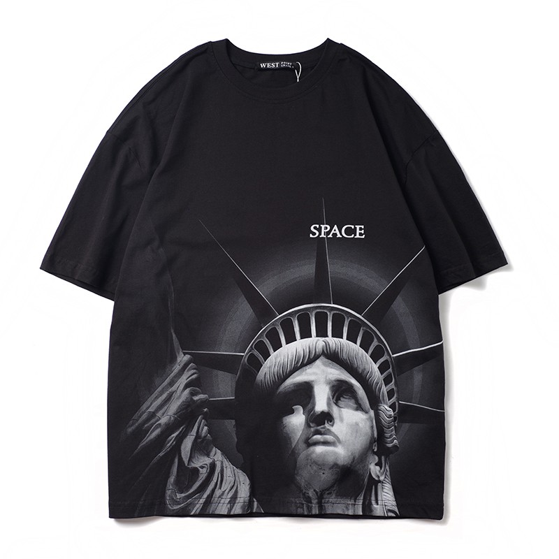 Áo Thun Tay Ngắn In Chữ Cá Tính Phong Cách Hip-Hop Cho Nam Và Nữ