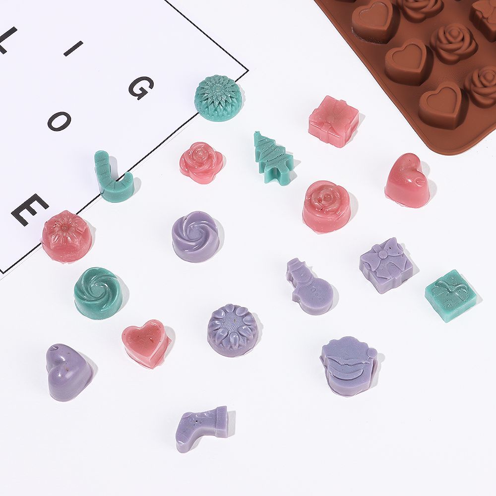Khuôn silicone làm bánh kẹo/ sô cô la DIY dễ sử dụng cho nhà bếp
