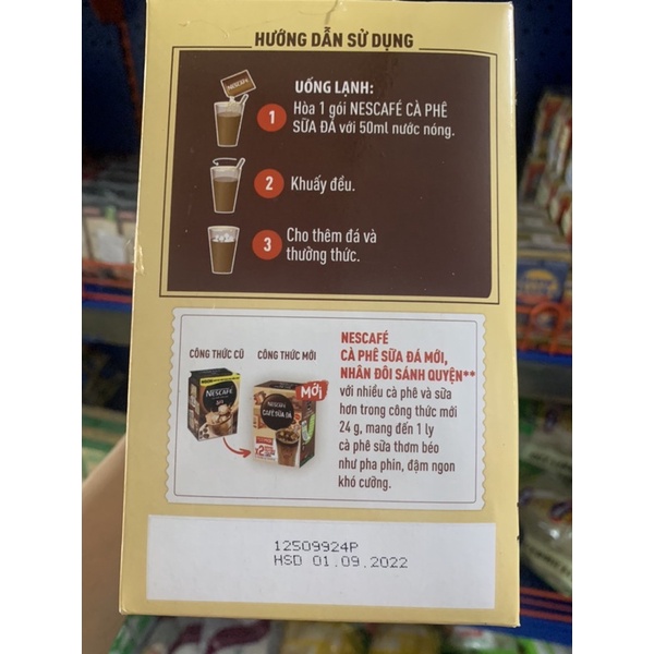 Cafe Nescafe sữa sánh quyện / Tặng ly thuỷ tinh 10g*24g | BigBuy360 - bigbuy360.vn