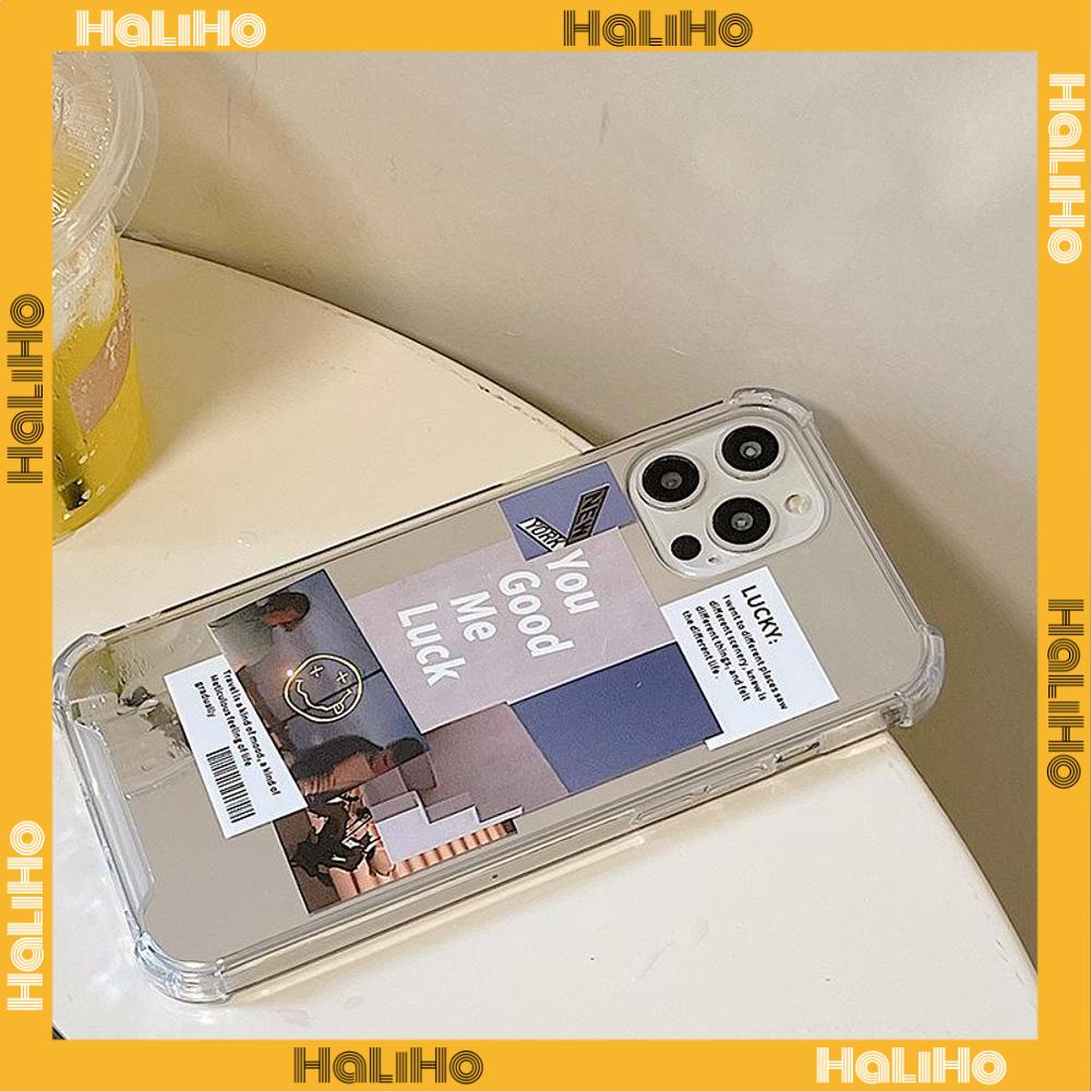 Ốp điện thoại Acrylic tráng gương chống sốc bảo vệ camera thích hợp cho iPhone 11 13 Pro Max 12 Pro Max 7 Plus xr