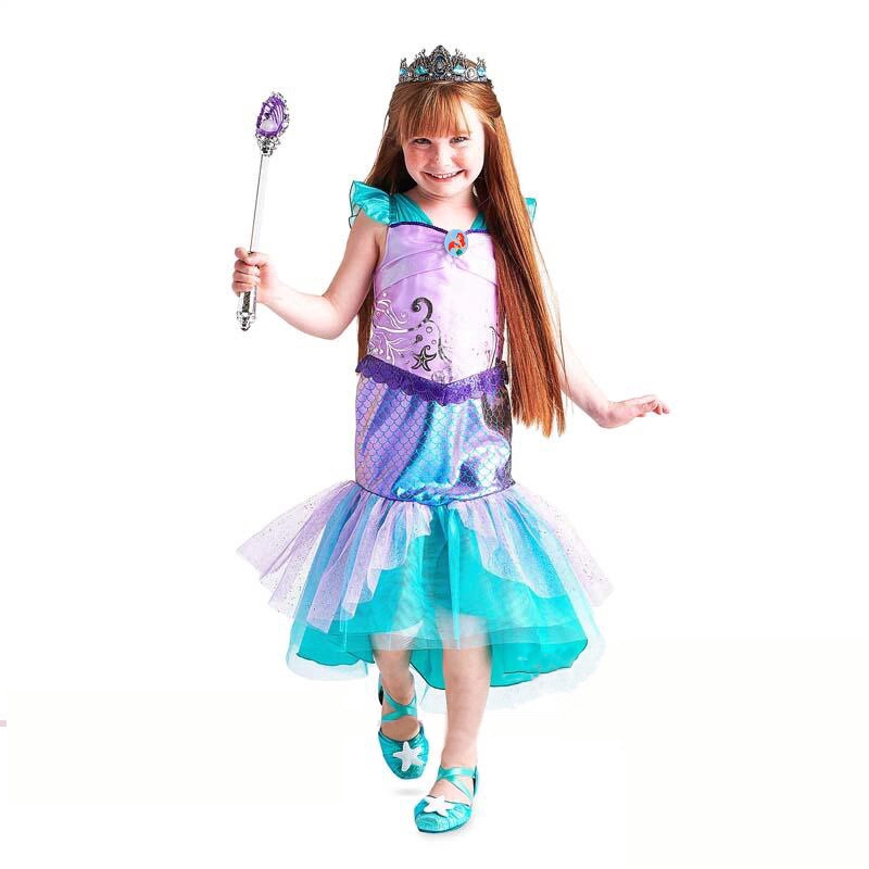 Đầm công chúa cosplay nàng tiên cá cho bé gái
