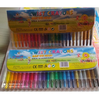 Bút sáp vặn Gstar 24 màu