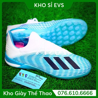 [FreeShip] [Tặng Tất/Túi] Giày Đá Bóng 𝗧𝗙 𝗔𝗱𝗶.𝗱𝗮𝘀 𝗫𝟭𝟵.𝟭 Xanh Vằn 𝗕𝗼𝗼𝘁𝘀 - Rẻ Vô Địch