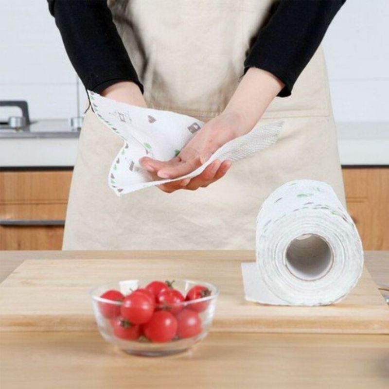 Cuộn 50 tờ Giấy Lau Đa Năng Nhà Bếp