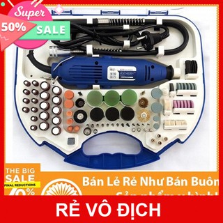 Bộ Máy Khoan Mài cắt Khắc mini Đa Năng 100 chi tiết (Đỏ) 180W 6 tốc độ