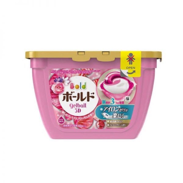 Viên giặt Gelball 3D 3in1 Nhật