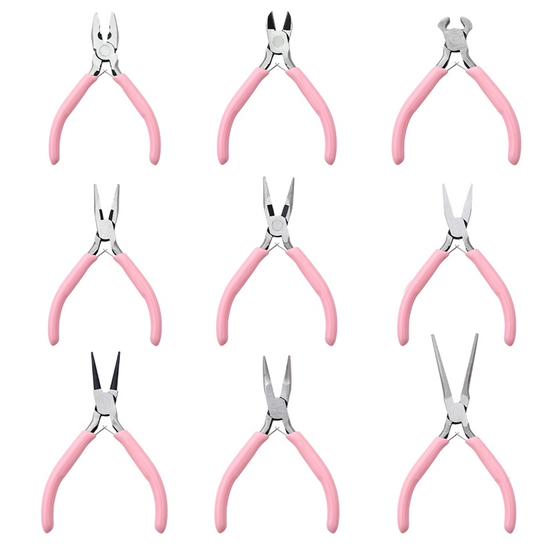 BEADIA Kìm Dùng Để Làm Đồ Trang Sức DIY Màu Hồng Dễ Thương Tiện Dụng