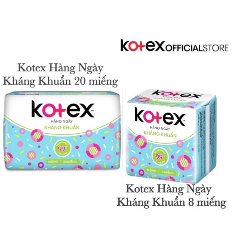 BĂNG VỆ SINH KOTEX HÀNG NGÀY KHÁNG KHUẨN