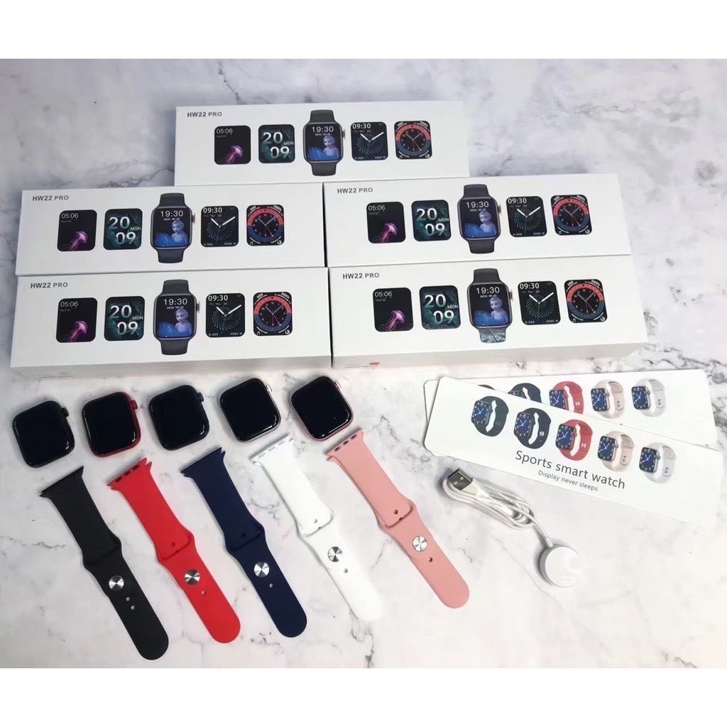 Đồng Hồ Thông Minh HW22 Pro Premium Smartwatch Kiểu Dáng Apple Watch Series 6/M26 Plus/Watch 6 Pro Cực Đẹp 2021