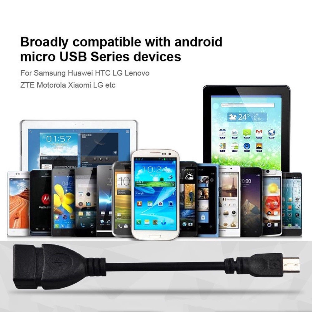 Dây cáp OTG chuyển đổi Micro USB sang USB 2.0 cho điện thoại Android/máy tính bảng