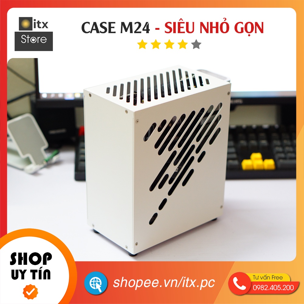 [ITX Store] - Combo Case iTX M24 Siêu Nhỏ Gọn (Case+Riser) | BigBuy360 - bigbuy360.vn