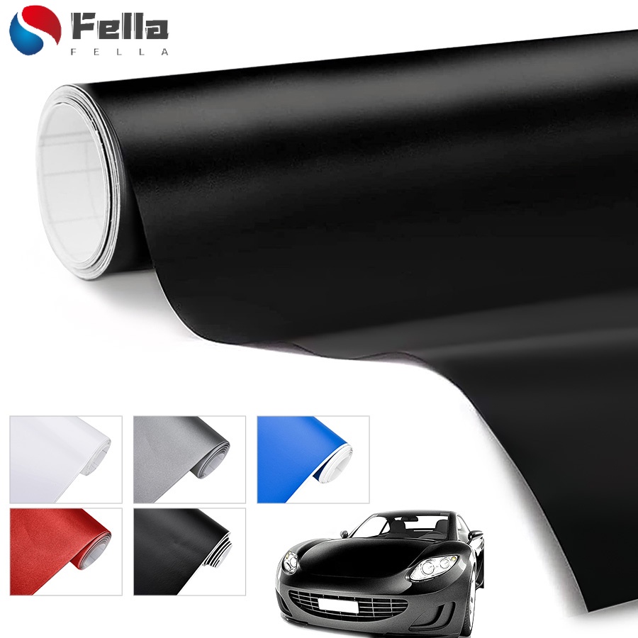 Miếng Dán Màu Đen Nhám Mạ Chrome Chống Tia UV Cho Thân Xe Hơi / Xe Máy DIY