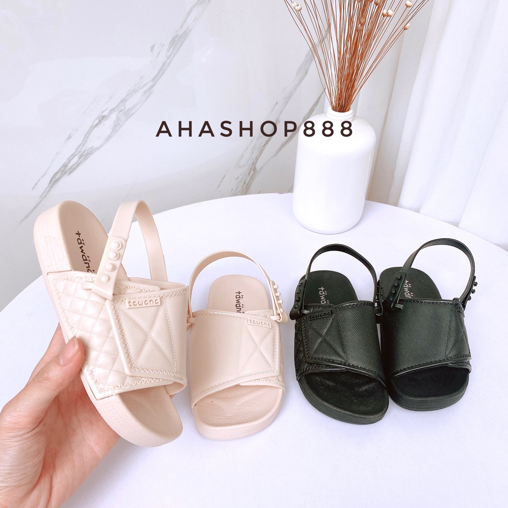 Sandal Quai Hậu Nhựa Dẻo 2 Trong 1 Đi Được 2 Kiểu Cho Bé Trai Bé Gái K123