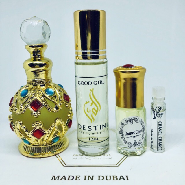 Tinh dầu nước hoa Dubai cao cấp đủ mùi đá 17ml, lăn 5ml, 12ml (Tặng ngay 1 chai test 2ml)