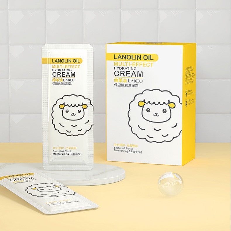 Kem dưỡng Cừu LAIKOU đa tác dụng dưỡng ẩm phục hồi da sáng da Lanolin Oil Multi Effect Hydrating Cream LAIK28