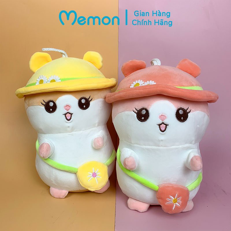 Gấu Bông Chuột Mũ Hoa Cao Cấp Memon