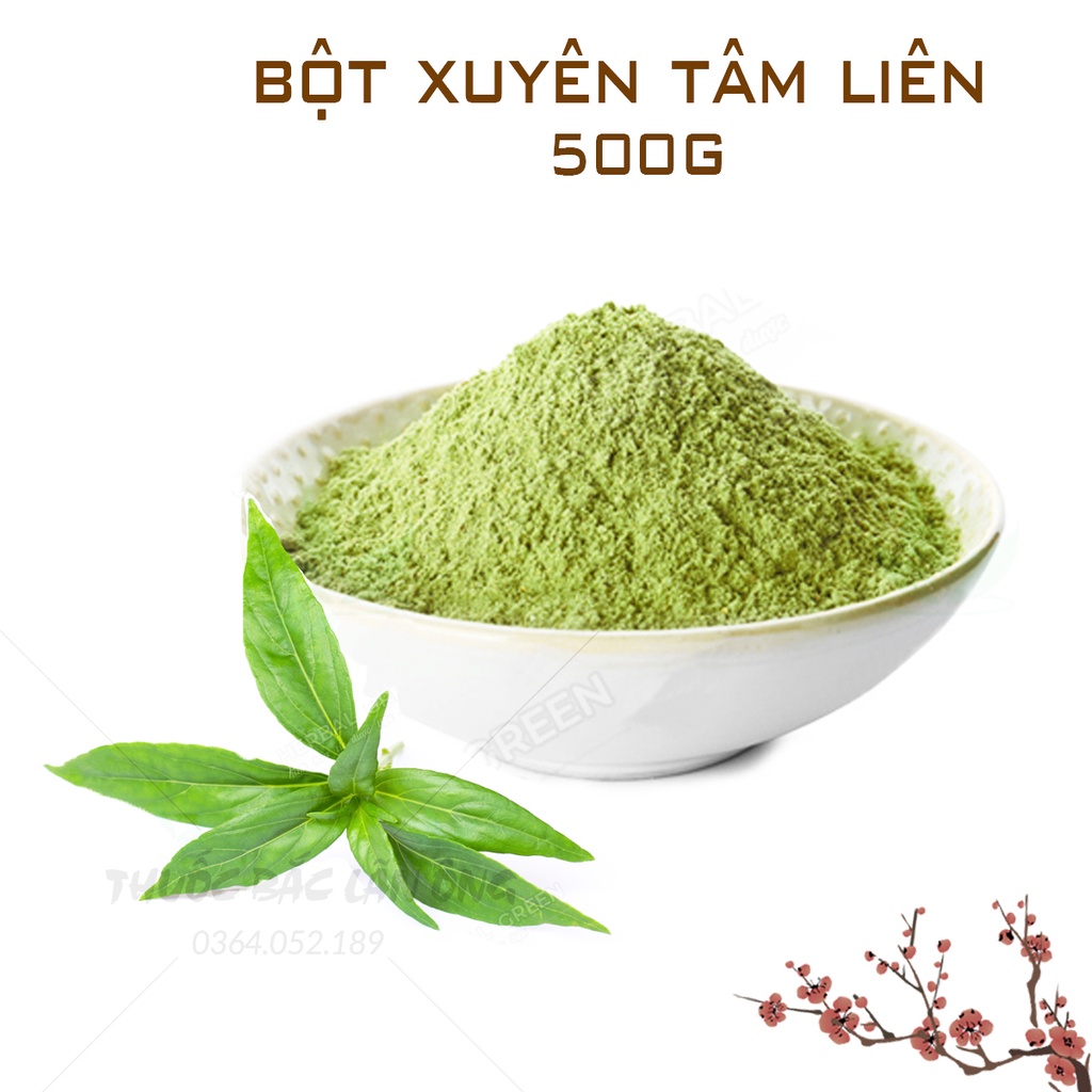 Bột thảo mộc xuyên tâm liên 500g ( Bột xuyên tâm liên nguyên chất tăng cường hệ miễn d ịch)