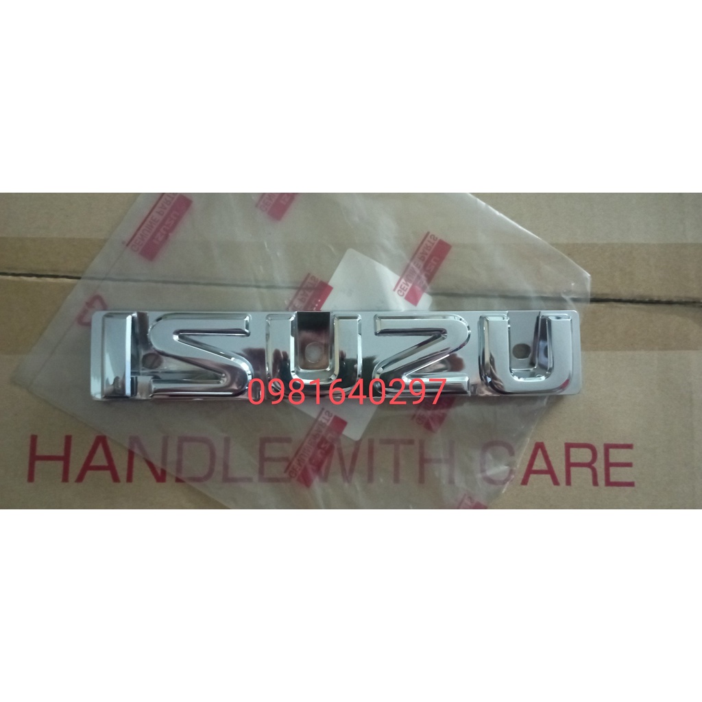 Chữ ISUZU mặt galang cho xe Isuzu Hilander hàng chính hãng