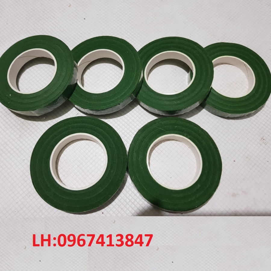 1 cuộn băng keo sáp, băng dính sáp, sáp quấn cành hoa voan,hoa giấy,hoa đá pha lê, làm đồ trang trí handmade