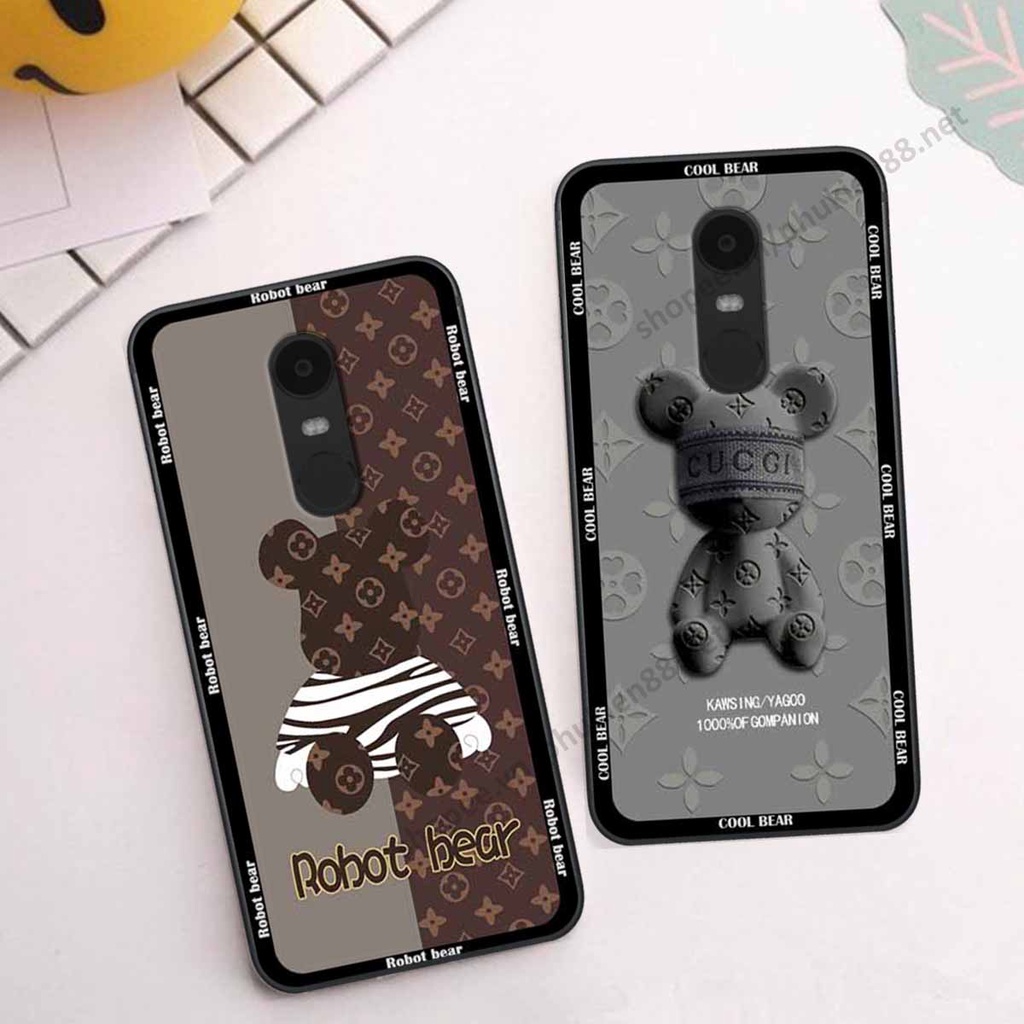 Ốp Xiaomi Redmi Note 4/ Note 4x / Redmi 5 Plus bear, k@ws thương hiệu phong cách ốp lưng thời trang cao cấp