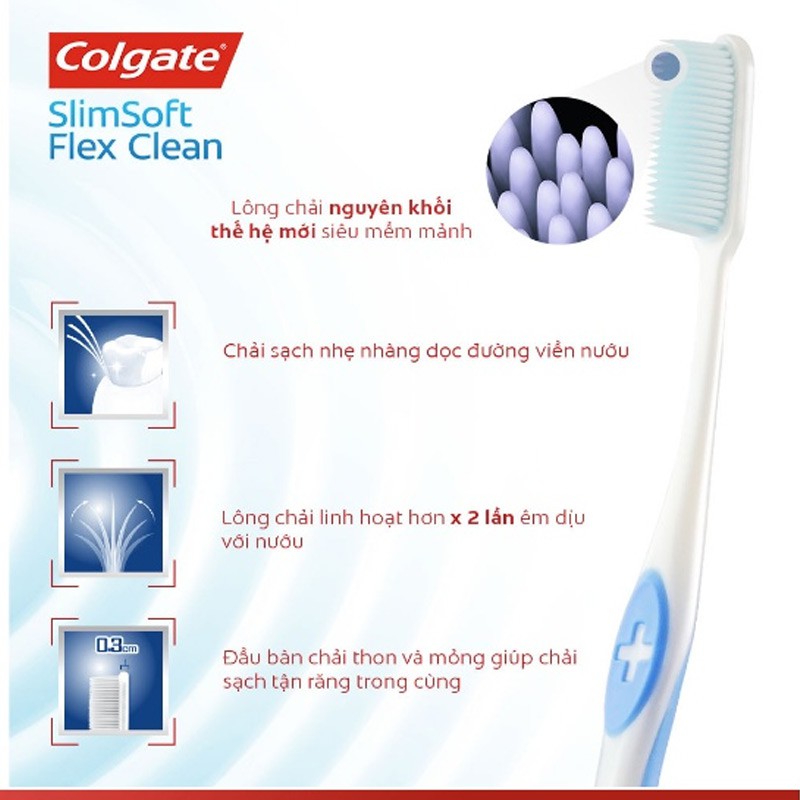 Bàn Chải Đánh Răng Colgate Slimsoft Flex Clean