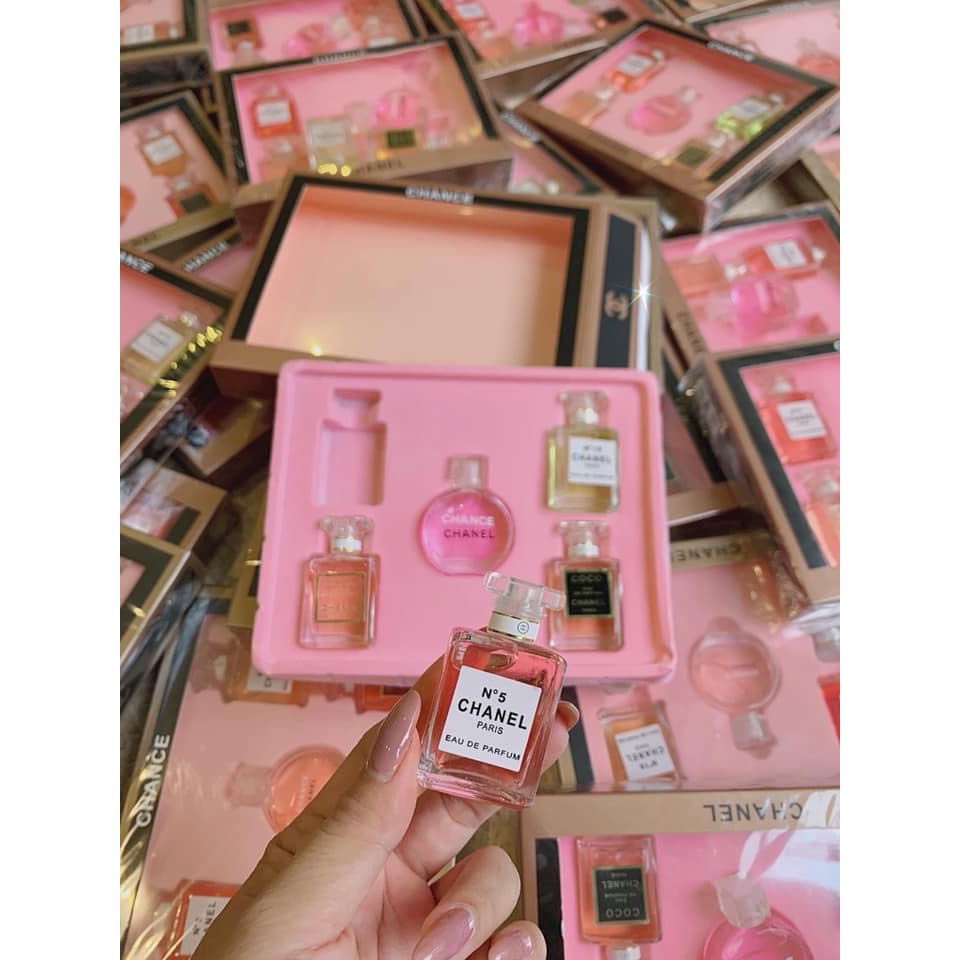 SET 5 CHAI NƯỚC HOA CHA.NEL MINI | Thế Giới Skin Care