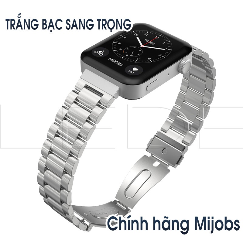 Dây đeo thép 18mm đồng hồ thông minh Xiaomi Mi Watch chính hãng Mijobs