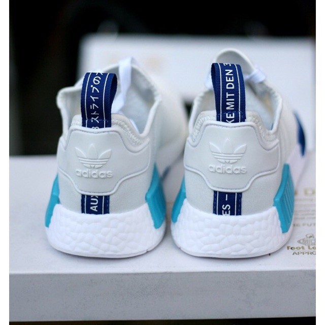 new   Giày thể thao NMD R1 2017-WHITE BLUE