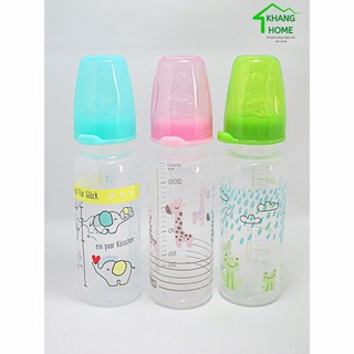 BÌNH SỮA CỔ HẸP 250ML BABYLOVE (NÚM SIZE M - DÀNH CHO TRẺ 0-6 THÁNG)