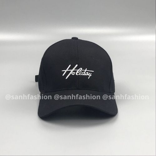 Mũ lưỡi trai thêu hình chữ Holiday Nón kết chất kaki cao cấp thời trang form unisex nam nữ K21