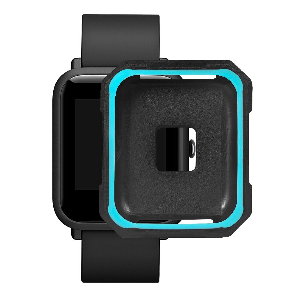 Bakeey Double Color Soft TPU Protector Case for Xiaomi Huami Amazfit Bip Pace Youth Smart Watch
