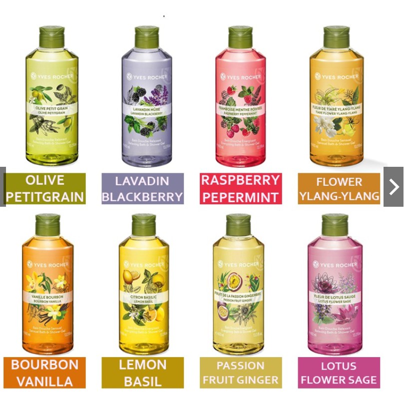 Sữa Tắm Yves Rocher Hương Bourbon Vanilla Bath And Shower Gel 400ml