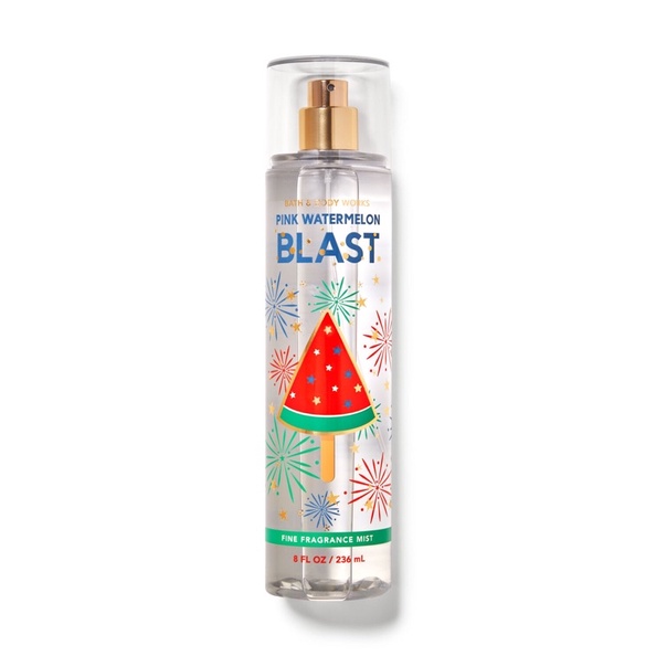 Xịt thơm lưu hương toàn thân Bath and Body Works-PINK WATERMELON BLAST 236ml