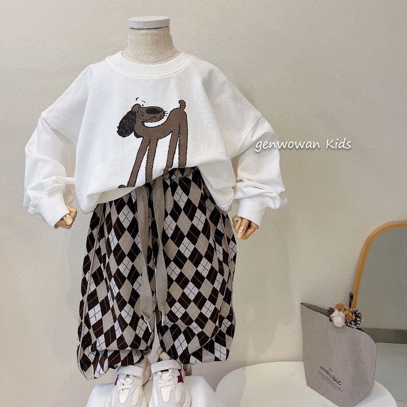 Bộ Đồ Thời Trang Mùa Xuân Hàn Quốc 2022 Thoải Mái Phong Cách Mới Cho Bé Trai / Gái