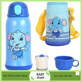 Bình Nước Giữ Nhiệt Có Túi Đeo Cho Bé
