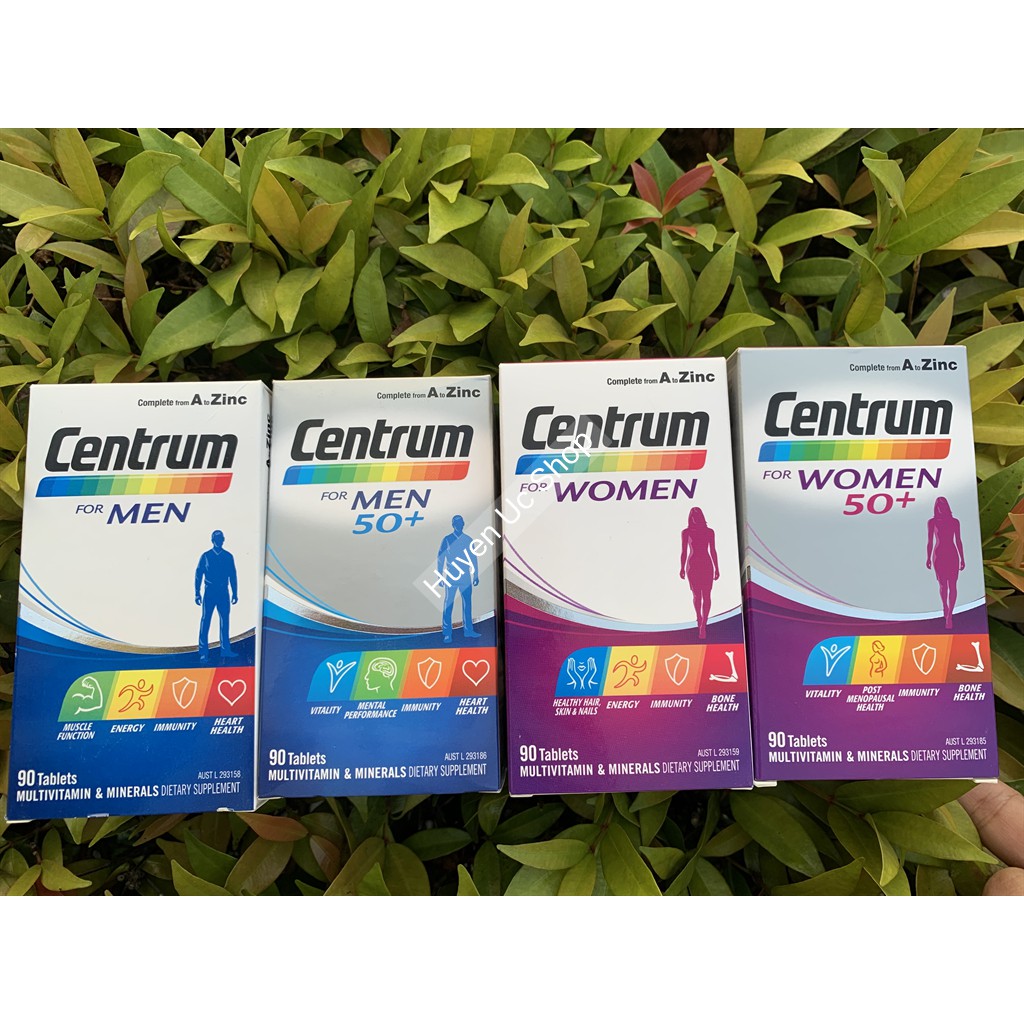 Centrum Úc viên uống Vitamin tổng hợp cho người lớn (nam, nữ dưới 50) Centrum multivitamin Centrum Adults Úc, Chính hãng