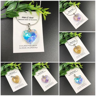 Mặt Chuyền Pha Lê Swarovski Trái Tim S28mm