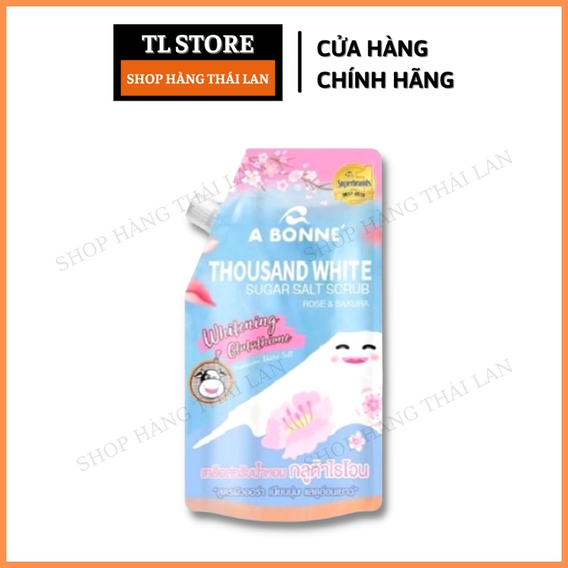 Muối Tắm Thái Lan Tẩy Tế Bào Chết Muối Tắm A Bonne Spa Có Vòi 9 Loại Muối Túi 350g