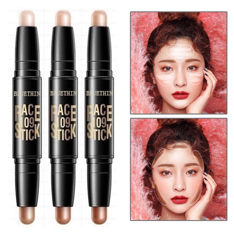 Highlight Contouring Eye Concealer, Concealer Stick, Concealer Pen, Contouring Stick Facial Contouring Shade Stick, Kết cấu mịn, dễ thoa, không lem