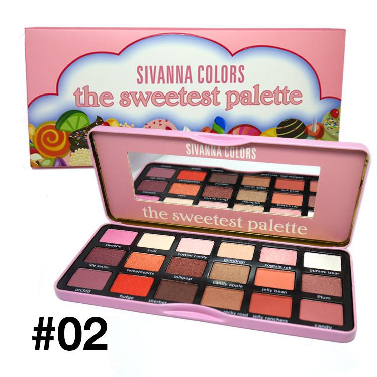 Bảng Màu Mắt 18 ô SIVANNA COLORS The Sweetest & Chocolate Palette (Số 2)