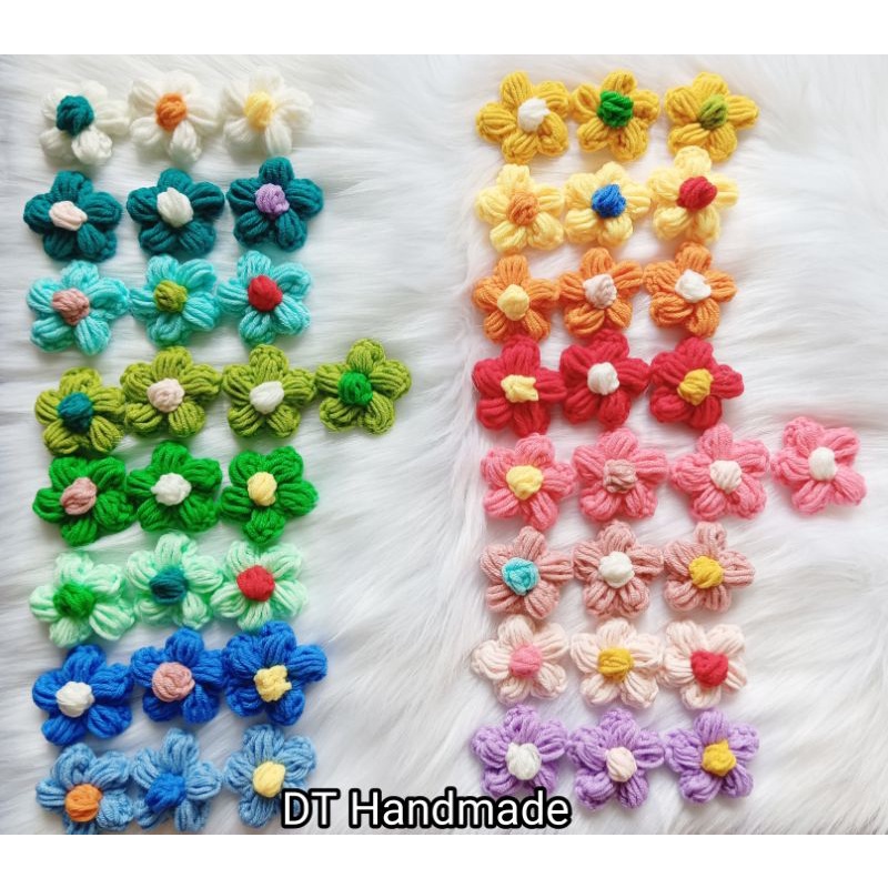 Pin cài áo Ghim cài áo hoa len trang trí túi xách trang trí áo