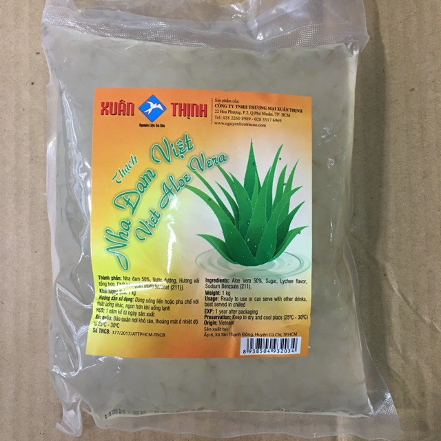 Thạch Nha Đam Xuân Thịnh/ Lê Huỳnh/ Phan Nguyễn Túi 1kg - Thơm Ngon