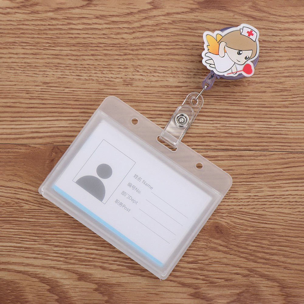 Kẹp bao giữ thẻ nhân viên/ bác sĩ tiện lợi
