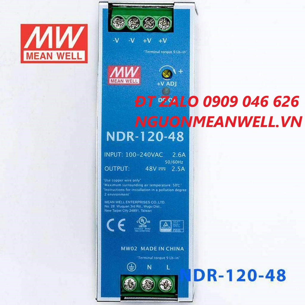 Bộ nguồn Meanwell NDR-120-48