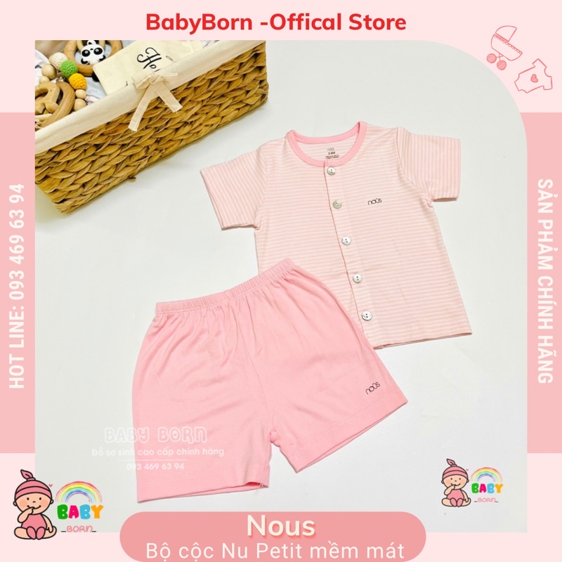 Nous - Bộ cộc Nu Petit mềm mại, thoáng mát, an toàn cho bé
