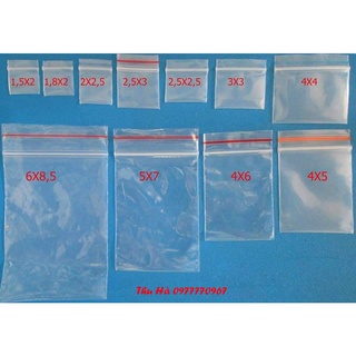 Túi zip nhỏ 100 túi 1 size