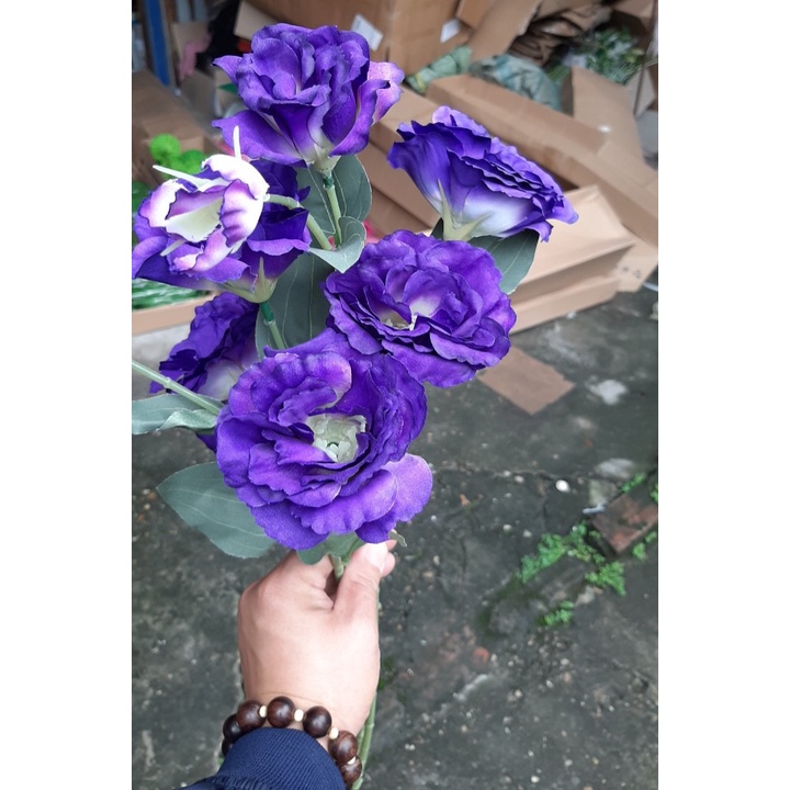 5 Cành Hoa Cát Tường Hoa giả nhân tạo Dài 80cm- Màu Sắc Tươi Đẹp. Trang Trí Nhà Cửa Tiện Lợi