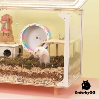 Chuồng/Lồng Hamster 2 cửa kèm chân đế gỗ (Không Phụ Kiện)
