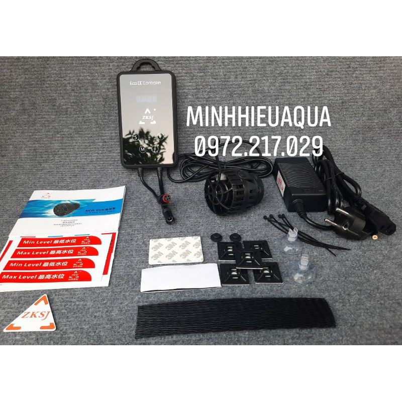 TẠO SÓNG - THỔI LUỒNG CHO HỒ CÁ BIỂN ZKSJ ECO SLIM 6000, 10000, 20000 - ECOSLIM - Bảo hành 12 tháng