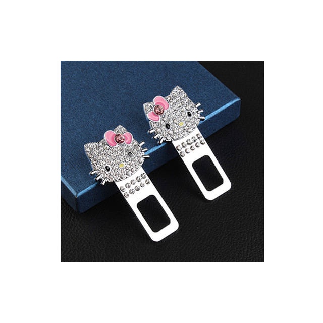 HONDA Chốt Khóa Dây An Toàn Xe Hơi Đính Đá Kim Cương Giả Hình Thiên Nga/Hello Kitty Sang Trọng Cho Volkswagen Mercedes-Benz Toyota